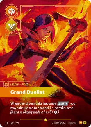 Fiora - Grand Duelist (Overnumbered) (251/221) - Spiritforged Foil-1