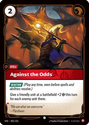 Against the Odds (001/221) - Spiritforged Foil-1