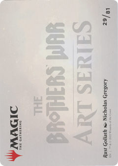 Rust Goliath // Rust Goliath (ABRO-029) - The Brothers' War Art Series (Borderless) Foil-2