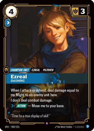 Ezreal - Dashing (082/221) - Spiritforged Foil-1