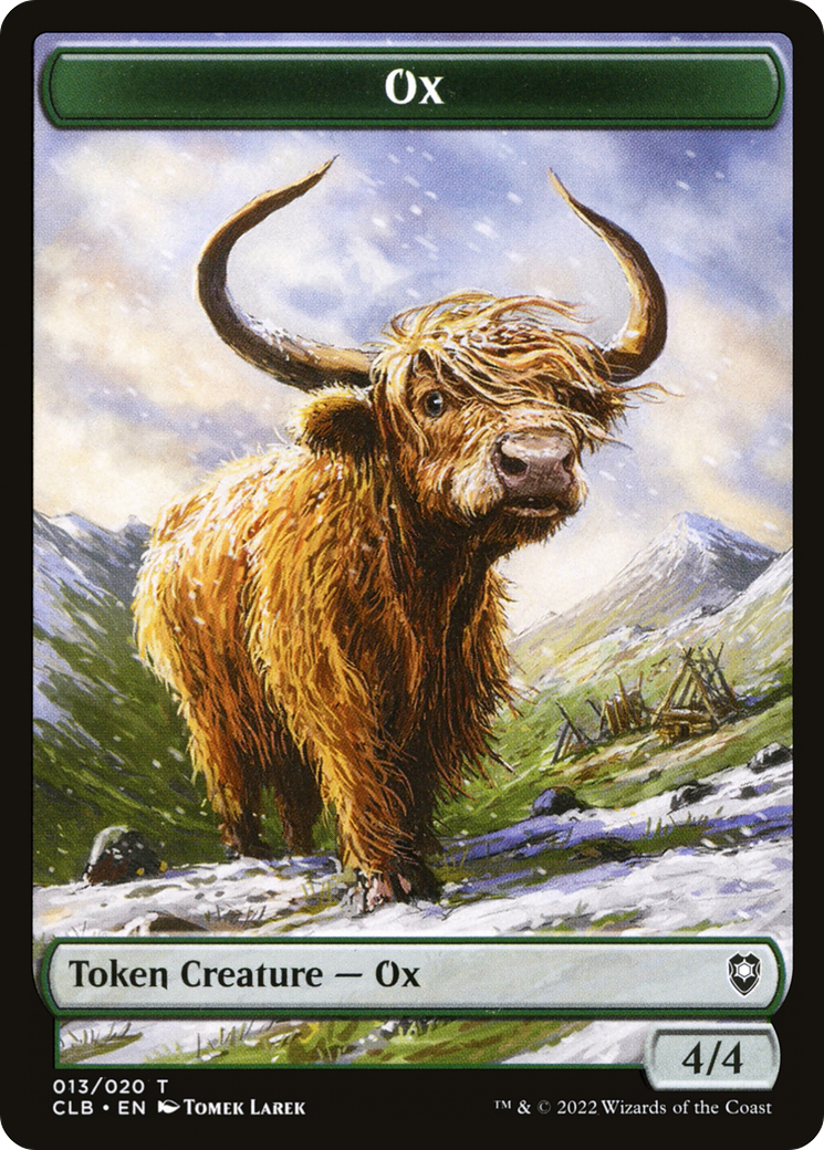 Ox Token [Commander Legends: Battle for Baldur's Gate Tokens]-3