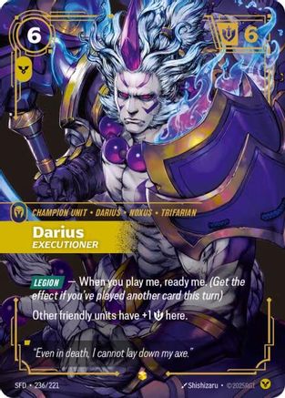Darius - Executioner (Overnumbered) (236/221) - Spiritforged Foil-1