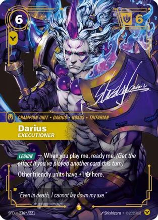 Darius - Executioner (Signature) (236*/221) - Spiritforged Foil-1