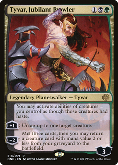 Tyvar, Jubilant Brawler (ONE-218) - Phyrexia: All Will Be One Foil-1