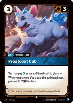 Frostcoat Pup (067/221) - Spiritforged Foil-1