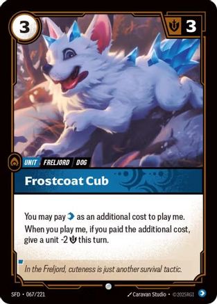 Frostcoat Pup (067/221) - Spiritforged Foil-1
