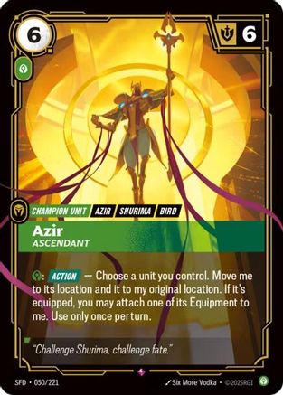 Azir - Ascendant (050/221) - Spiritforged Foil-1
