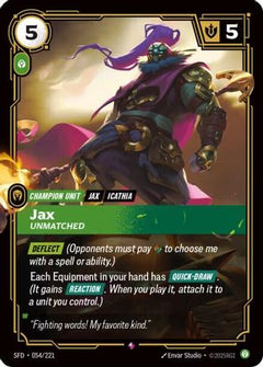 Jax - Unmatched (054/221) - Spiritforged Foil-1