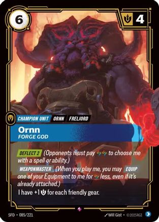 Ornn - Forge God (085/221) - Spiritforged Foil-1