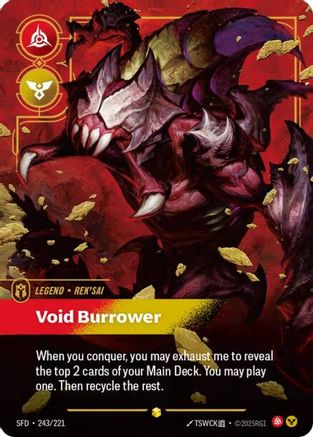 Rek'sai - Void Burrower (Overnumbered) (243/221) - Spiritforged Foil-1
