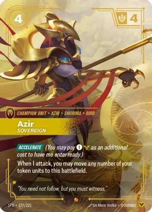 Azir - Sovereign (177/221) - Spiritforged Foil-1