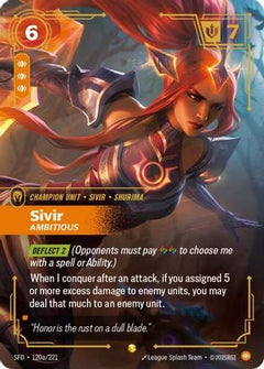 Sivir - Ambitious (Alternate Art) (120a/221) - Spiritforged Foil-1