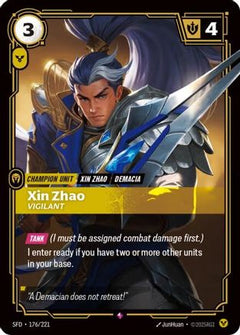 Xin Zhao - Vigilant (176/221) - Spiritforged Foil-1