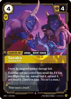 Soraka - Wanderer (173/221) - Spiritforged Foil-1