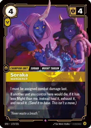 Soraka - Wanderer (173/221) - Spiritforged Foil-1