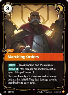 Marching Orders (114/221) - Spiritforged Foil-1