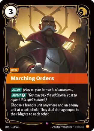 Marching Orders (114/221) - Spiritforged Foil-1