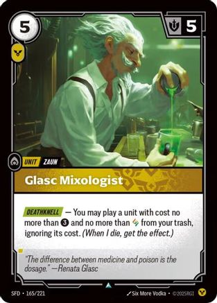 Glasc Mixologist (165/221) - Spiritforged Foil-1