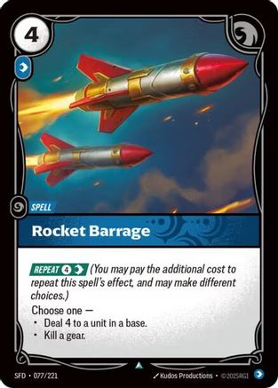 Rocket Barrage (077/221) - Spiritforged Foil-1