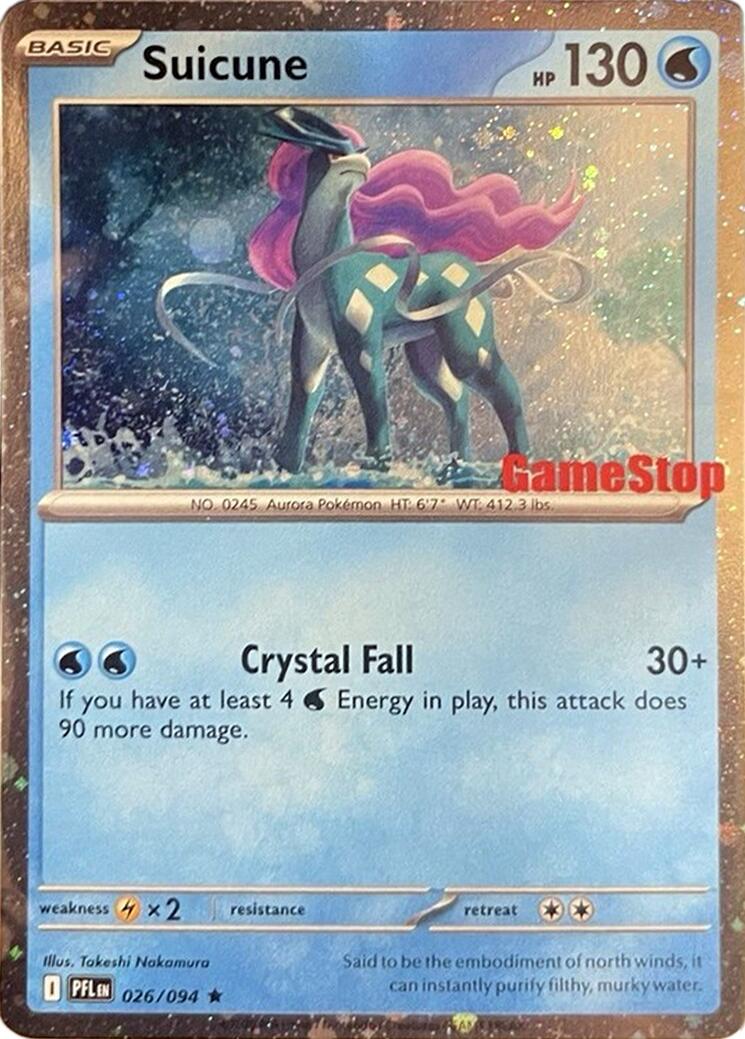 Suicune (024/131) (Cosmos Holo) (GameStop Exclusive) [Miscellaneous Cards]-1
