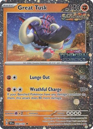 Great Tusk 096/162  - Holofoil Miscellaneous Cards & Products - Uncommon-1