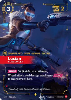 Lucian - Gunslinger (Alternate Art) (028a/221) - Spiritforged Foil-1