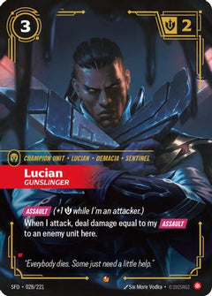 Lucian - Gunslinger (028/221) - Spiritforged Foil-1