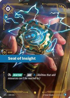 Seal of Insight (Overnumbered) (229/221) - Spiritforged Foil-1