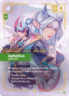 Aphelios - Exalted (Overnumbered) (224/221) - Spiritforged Foil-1