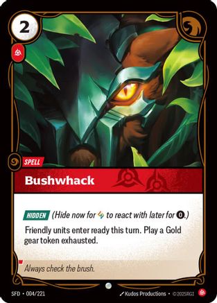 Bushwack (004/221) - Spiritforged Foil-1
