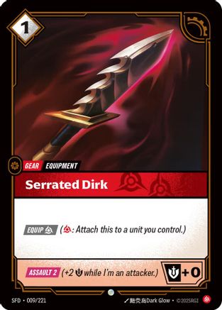 Serrated Dirk (009/221) - Spiritforged-1