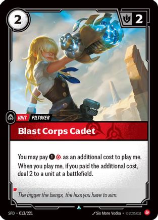 Blast Corps Cadet (013/221) - Spiritforged-1