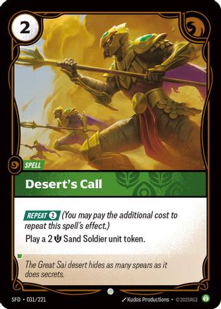 Desert's Call (031/221) - Spiritforged Foil-1