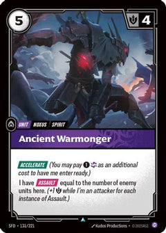 Ancient Warmonger (131/221) - Spiritforged Foil-1