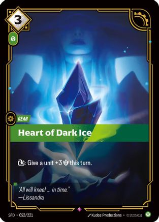 Heart of Dark Ice (052/221) - Spiritforged Foil-1