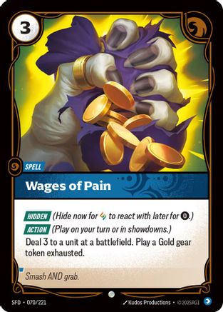 Wages of Pain (070/221) - Spiritforged Foil-1