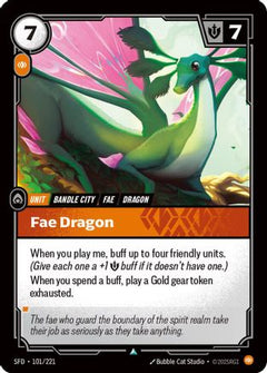 Fae Dragon (101/221) - Spiritforged Foil-1