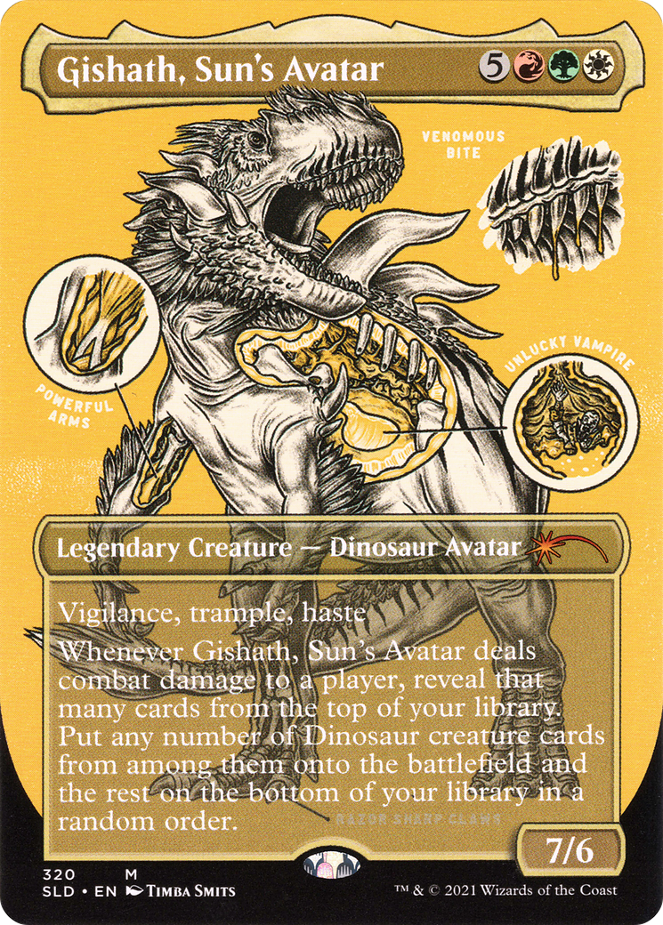 Gishath, Sun's Avatar (Borderless) [Secret Lair Drop Series]-1
