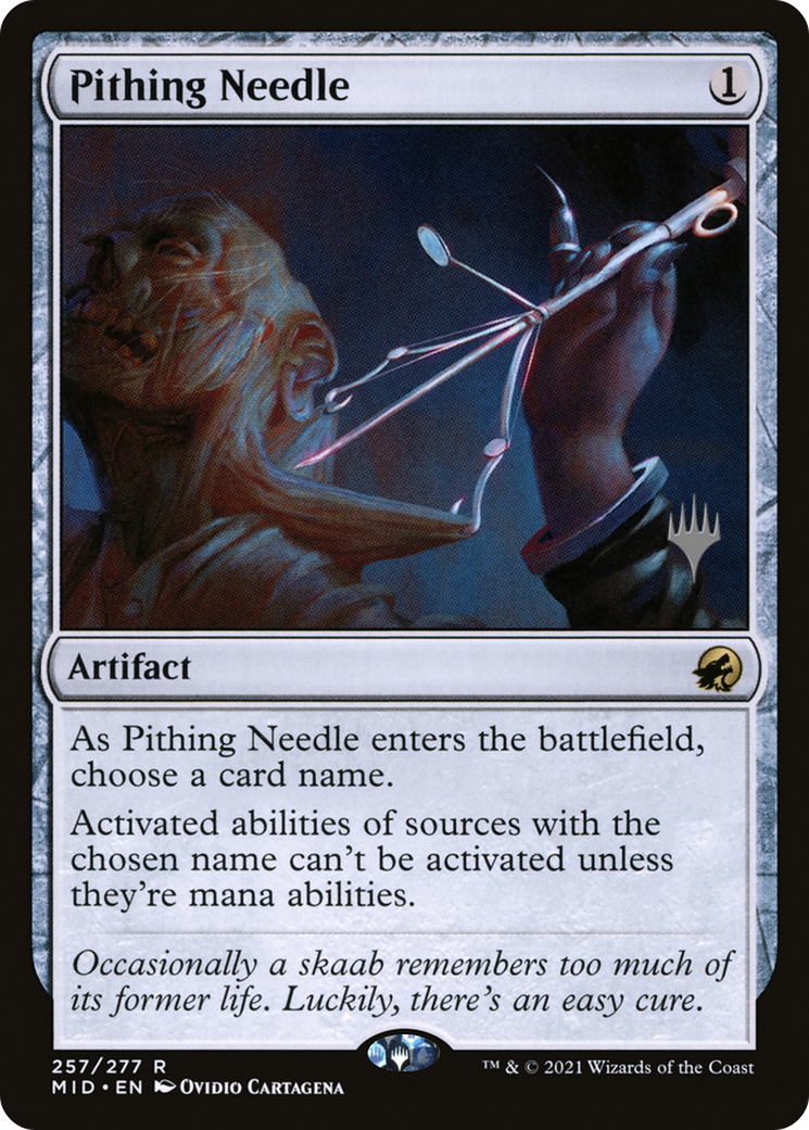 Pithing Needle (Promo Pack) [Innistrad: Midnight Hunt Promos]-1