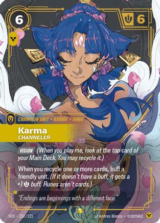 Karma - Channeler (Overnumbered) (237/221) - Spiritforged Foil-1