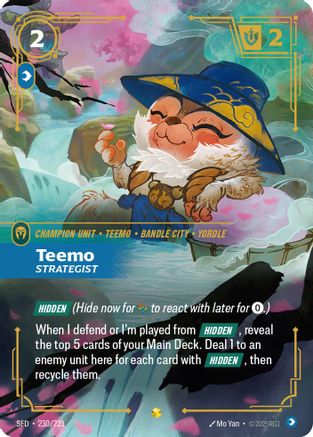 Teemo - Strategist (Overnumbered) (230/221) - Spiritforged Foil-1