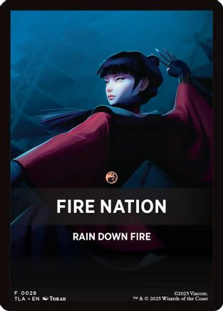 Fire Nation Theme Card [Avatar: The Last Airbender Tokens]-1