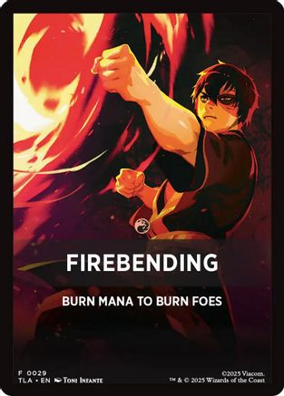 Firebending Theme Card (0029) [Avatar: The Last Airbender Tokens]-1