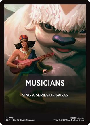 Musicians Theme Card [Avatar: The Last Airbender Tokens]-1
