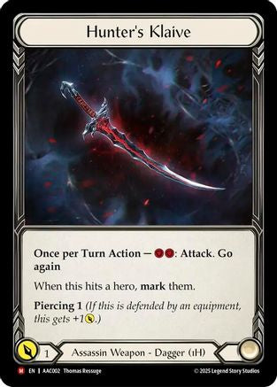 Hunter's Klaive [AAC002] (Armory Deck: Arakni)-1