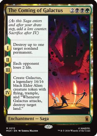 The Coming of Galactus (MSH-212) - Marvel Super Heroes Foil-1
