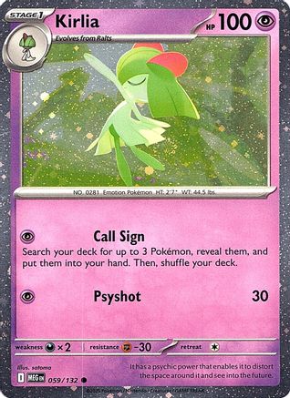 Kirlia (Cosmos Holo) 059  - Holofoil Miscellaneous Cards & Products - Common-1