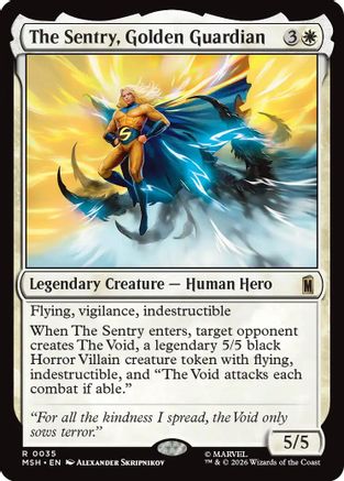 The Sentry, Golden Guardian (MSH-035) - Marvel Super Heroes Foil-1