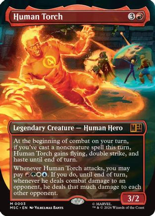 Human Torch (Borderless) [Marvel Super Heroes Commander]-1
