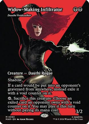 Widow-Making Infiltrator - Dauthi Voidwalker (Borderless) (MAR-063) - Marvel Universe Eternal-Legal Foil-1